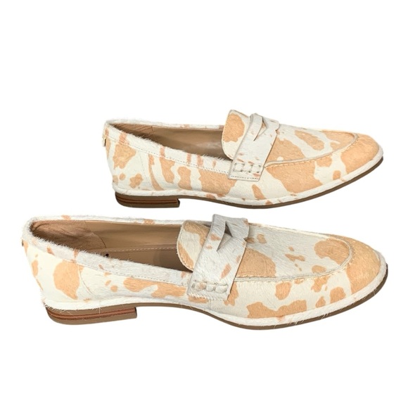 Sam Edelman Birch natural and ivory Brahma calf hair penny loafer. NWOT.‎ Size 8 - Picture 5 of 9